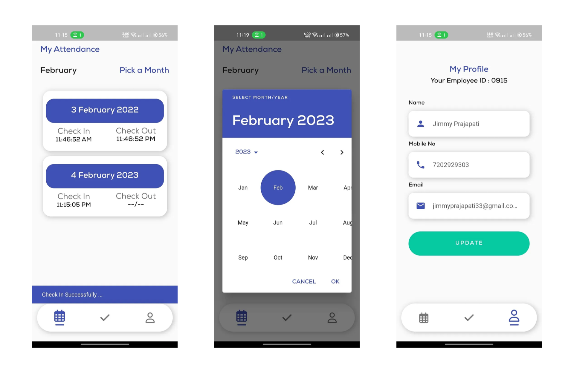 Location-Based Attendance System - Employee Attendance Tracking App project by Utsav Desai
